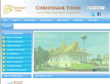 Tablet Screenshot of christinairtours.com